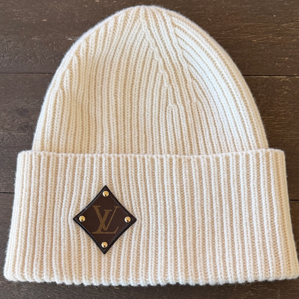 Louis Vuitton monogram beanie hat new without tags